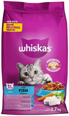 Whiskas Fish Flavour Dry Cat Food 2.7 kg | Save 35%