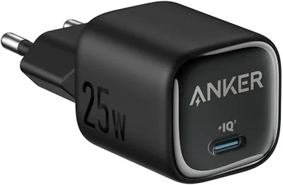 شاحن جداري أنكر Type-C سريع الشحن 25W، تحكم حراري محسن، تصميم صغير، متوافق مع آيفون وآيباد وسامسونج