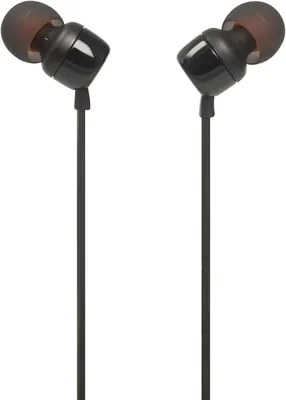 JBL Tune 110E Wired Headphones - Black