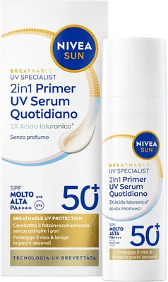 Nivea Sun 2-in-1 Serum Primer Spf50+ 30ml - Sconto 70% | Il miglior prezzo online