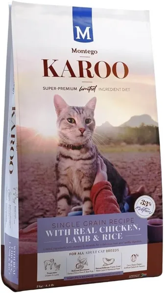 Montego Karoo Chicken & Lamb Cat Food 2kg - 8% Off