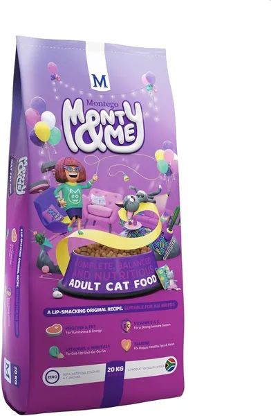 Montego Monty and Me Adult Cat Food 20kg - Save 12%