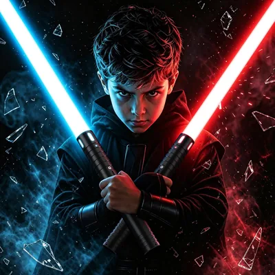 Lightsaber Star Wars Lightsaber Upgradad RGB 15 Färger, USB-ladbar med Metalhandtag, Med Audio Mode Laser - 23% Avrinkt!