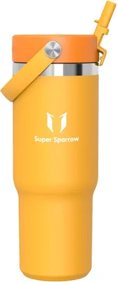 Thermos Sparrow Bottiglia Termica - 620ml/900ml/1.1L - Con Tappo Flessibile e Strofinaccio - Senza BPA & Senza Perdite