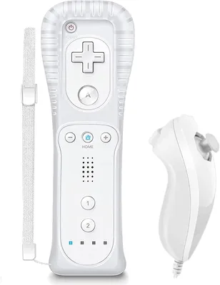 SONVIEE Fjärrkontroll för Wii och Nunchuck utan Motion Plus | Ersättningsdatorspellkontroll för Wii med Silikon