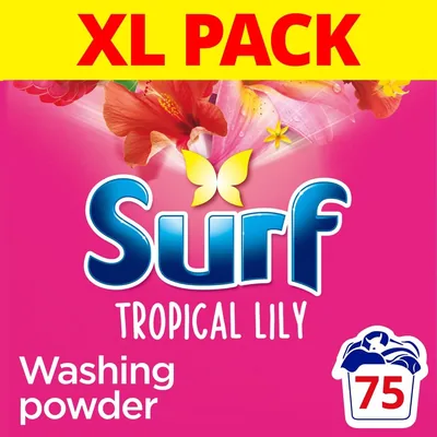 Surf Tropical Lily Detergent 75 Washes (3.75kg)