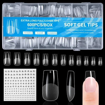 Nail Art BUTBU Américaine, 12 Tailles, Couverture Complète Faux Ongles pour Professionnels, Débutantes et DIY à Domicile