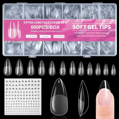 Nail Art BUTBU Américaine, 12 Tailles, Ongles Faits en Gel Pleine Couverture pour Professionnels, Débutants et DIY