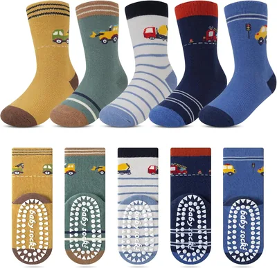 Kyopp 10 Par Socker för Barn, Komik Socker med Djurmotiv, Cotton, Vinter/Sommar - Best Price