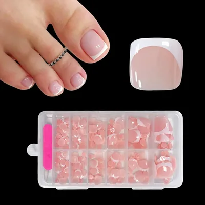 ZAHRIVA 120 pièces de faux ongles complets French Capsule Nail pour manucure, 12 tailles - Meilleures affaires