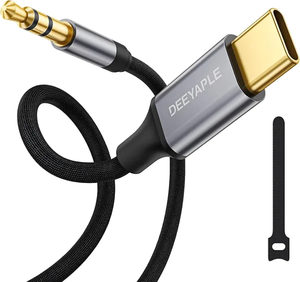 Deeyaple USB C to Aux, 4FT/1.2M, Type C to 3.5mm Audio Cable