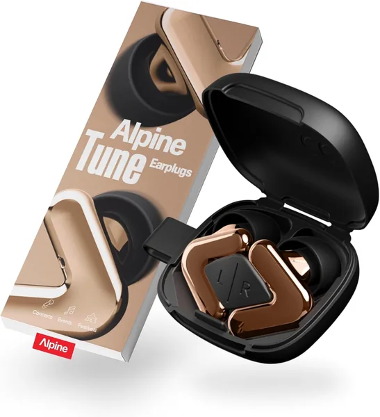Pare-oreilles Alpine Tune pour concerts & musique, protection auditive 19dB certifiée, réduction du bruit, haute fidélité, balles de bouchon, 4