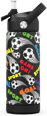 Bottiglia Termica per Bambini Ntswasd, Acciaio Inossidabile, 550 ml, Senza BPA, con Strofinaccio Anti-Perdita per Sport, Scuola