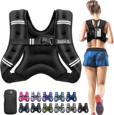 BAGAIL Weighted Vest 5-30lbs Rucking Vest with Pouch