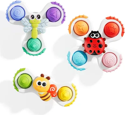 ALASOU Spinner Toys 74% Off - 3PC Suction Cup Set