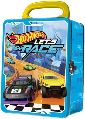 Hot Wheels Metal Car Case - Blue Lets Race Best Deal