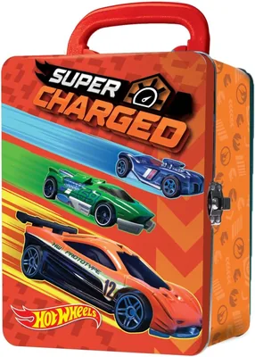 Hot Wheels Metal Car Case - Orange & Red, Best Deal