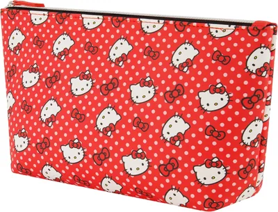 Concept One Hello Kitty Travel Makeup Bag, Red Cosmetic Organizer