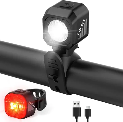 Tavaler Fahrradleuchte-Set USB C Aufladbar StVZO Zertifiziert | Wasserfeste IPX5 Fahrradleuchten