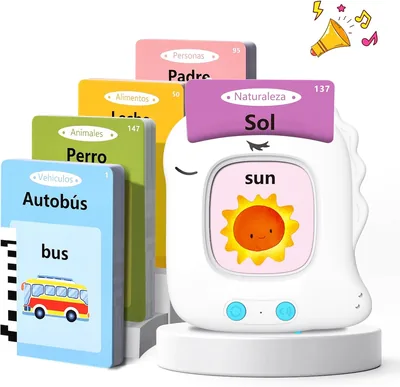 Tarjetas Flash Interactivas para Niños de 2+ Años - 112 Hojas y 224 Palabras - Ahorra un 44% en Amazon