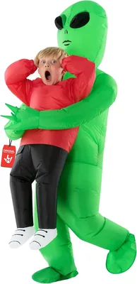 Morph Alien Costume Kids (4-6yrs) - Red Inflatable Costume