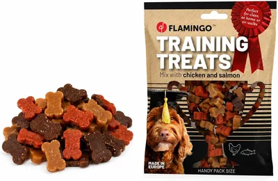 Mini Bone Dog Treats with Chicken & Salmon - 100g