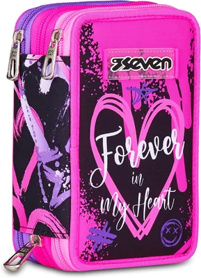 Set di Astucci per Matite Elementare con 3 Comparti, Pennini, Marcatori, Penne, 3 Zip, Elementi Carini, Ragazze, Pin - 39% di Sconto