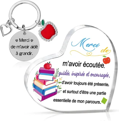 Plaque acrylique gravée - Cadeau d'anniversaire pour femme ou enseignante - Meilleures offres