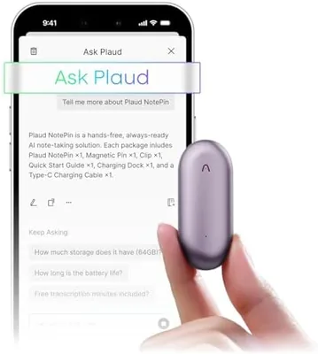 Plaud NotePin AI Voice Recorder - Purple