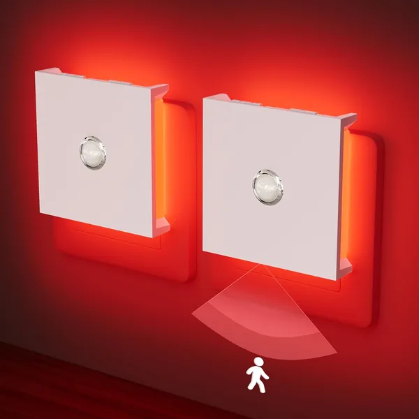 Luz nocturna Feliigo con sensor de movimiento, 2 piezas, luz nocturna infantil regulable, 3 modos, brillo ajustable