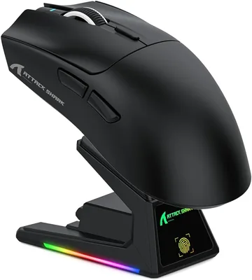 ماوس الألعاب شارك إكس 1 مع قاعدة الشحن RGB، مستشعر الألعاب باكس آر تي PAW3395PRO، ماوس لاسلكي/سلكي مزدوج، أفضل سعر