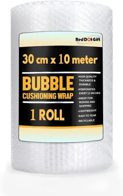 Red Dot Gift Bubble Cushioning Wrap 30cm x 10m - Best Deal