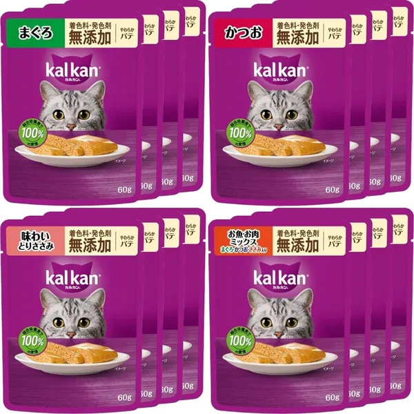 Kalukan Pouch Soft Putty for Ages 1 to 2, 16 Packets (4 Types x 4 Bags) Variety