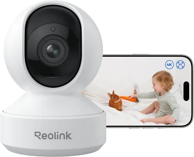 Reolink 4K 360° Caméra de Surveillance Intérieure WiFi, Détection Personne/Animal/Pleurs, Zoom Optique 3X - 12% de Réduction