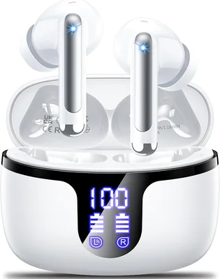 Wireless Earbuds Bluetooth 5.4 Noise Cancelling Headphones