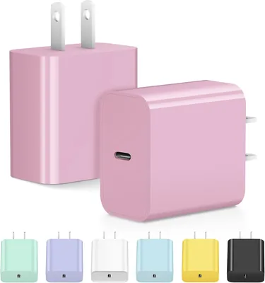 PD 20W USB C Charger Block 2 Pack