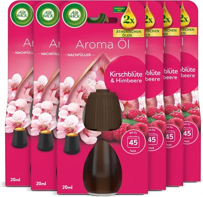 Air Wick Cherry Blossom Fragrance Oil Refill - 6 x 2