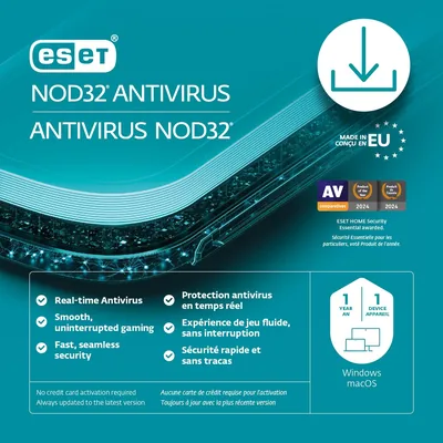 ESET NOD32 Antivirus 40% Off | 1 Year