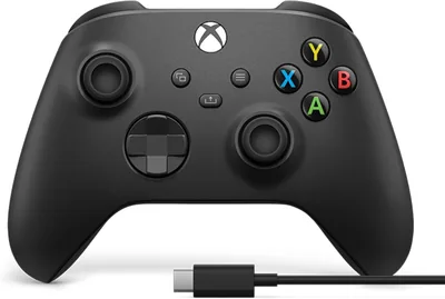 Xbox Wireless Gaming Controller + USB-C Cable 2025 - Carbon Black