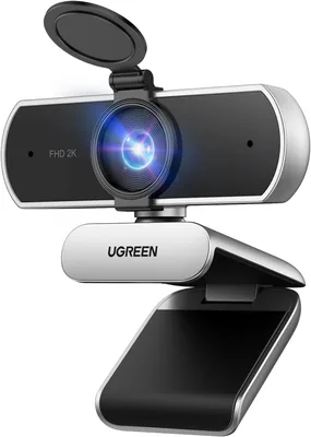 UGREEN 2K Webcam PC HD 1080P w/ Microphone & Privacy Cover