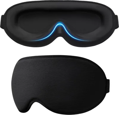 Gritin Blackout Slap för Kvinnor och Mannar - Ögmask Med 3D Snitt, Inte Presser Öglarna för Sidad Sömnare