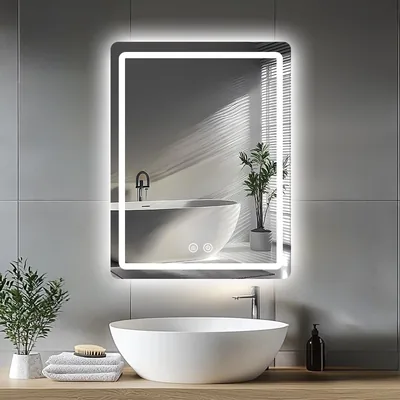 JAMUBOCHE LED Vanity Mirror - 70x50cm Backlit