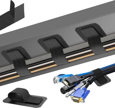 Cable Management Under Desk - Wire Holder Organizer Best Deal