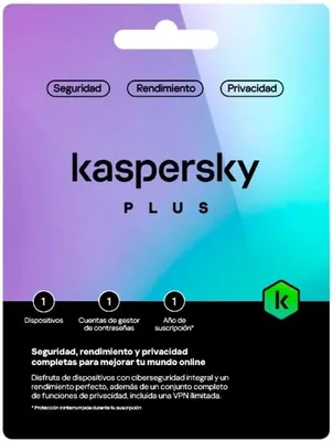 Kaspersky Plus 2023 1 Dispositivo Caja 1 Año - Mejor Oferta