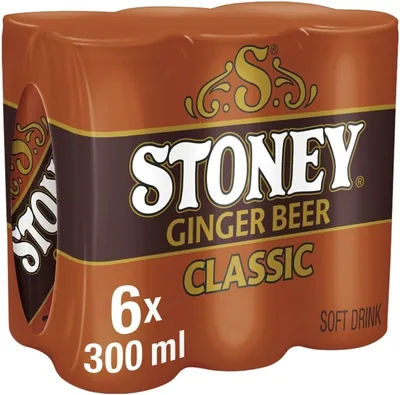 Stoney Ginger Beer Classic 300ml Can (6 Pack) - 16% Off