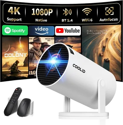 Proyector Mini 4K con WiFi 6 y Bluetooth 5.2 - 35% de descuento