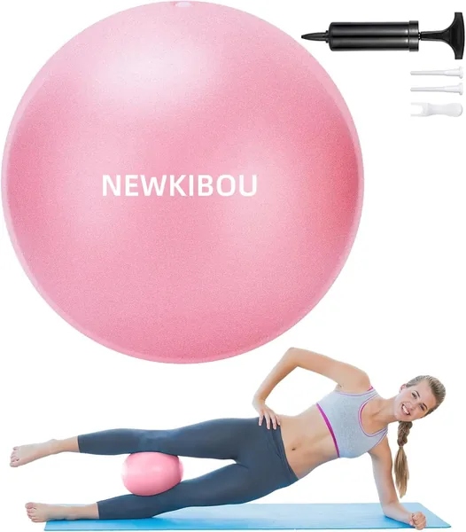 Pelota de Pilates NEWKIBOU Anti-Burbuja (57% de Descuento) - Balón de Ejercicio de Yoga, Embarazo y Abdominales