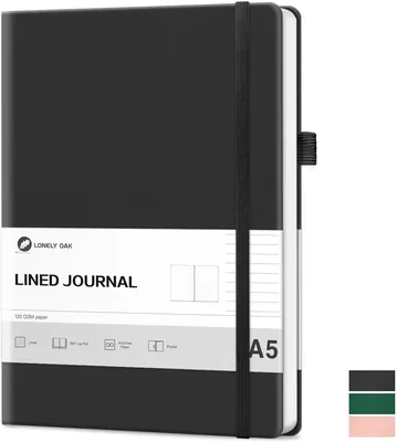Lonely Oak Lined Journal A5 Notebook Deal