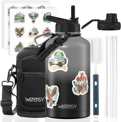 WATERSY 64oz Insulated Water Bottle - Best Deal