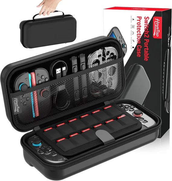 HEYSTOP Nintendo Switch 2 Case Accessories 2025 Latest Model Hard Protective Case Portable Travel Case for Nintendo Switch 2